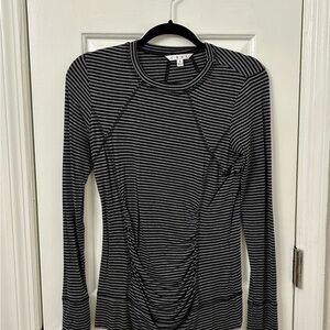 Gray Striped Women's Top